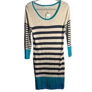 Moral Fiber Striped Long Sleeve Sweater Dress Size XL